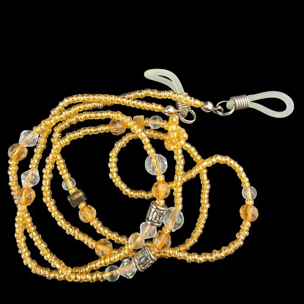 Set of 6 Beaded Eyeglass Chains Assorted Colors and Lengths Spring Fall Boho - Picture 5 of 8